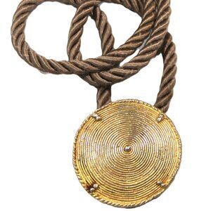 60's 70's VINTAGE KJL KENNETH JAY LANE MEDALLION STATEMENT NECKLACE